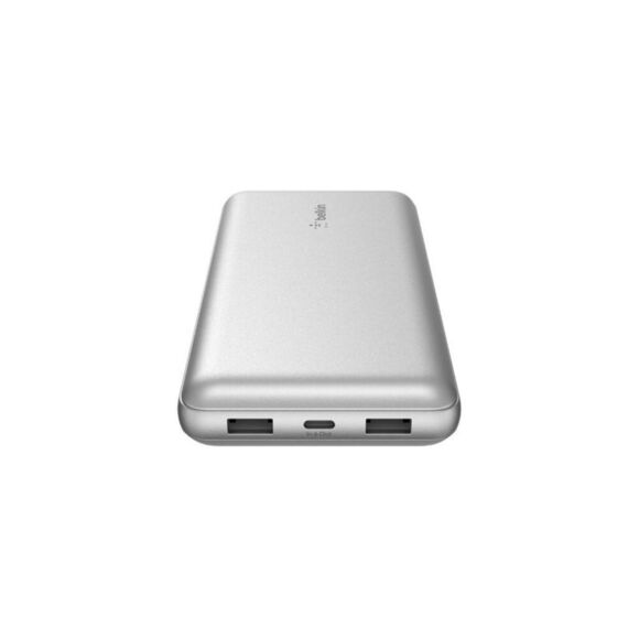 Open Box - Belkin - 20000mAh Power Bank 15W USB-A + USB-C - Sil Silver - Picture 10 of 13